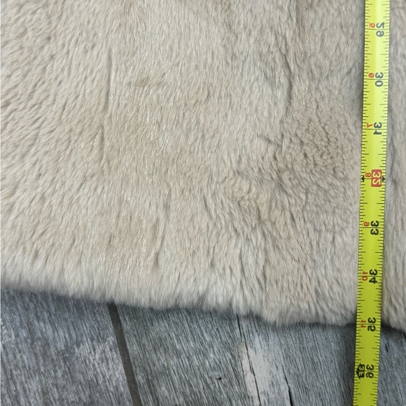 Vintage Genuine Rabbit Fur/Fox Trim Reversible Coat XXXL - Picture 5 of 7